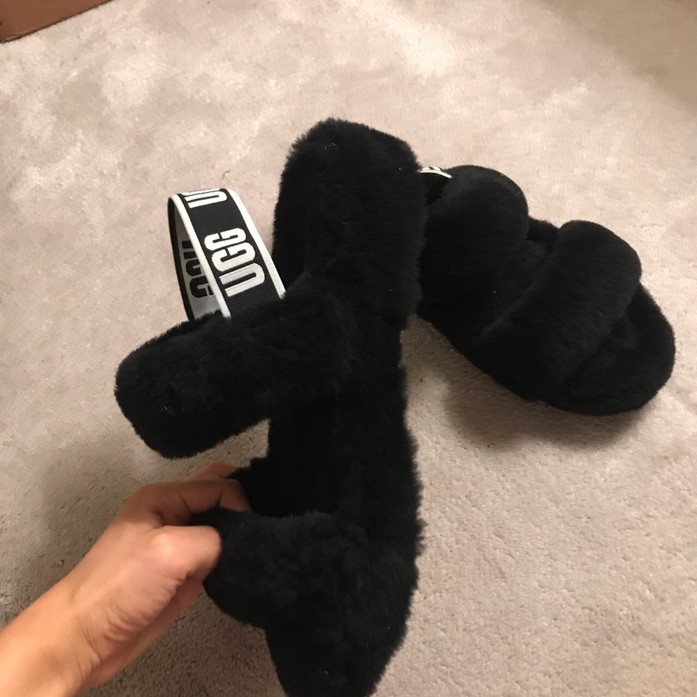 Ugg Oh Yeah Sheepskin Slingback Slippers